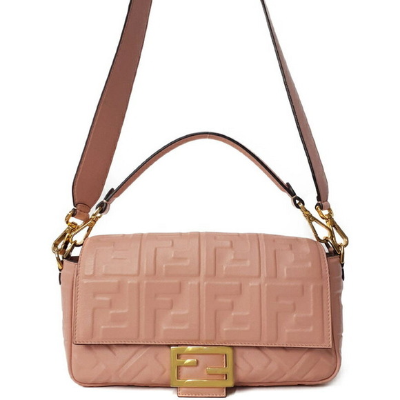 Fendi Handbags - FENDI FF Crocodile Baguette Bag